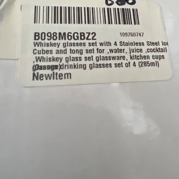 Whiskey Glasses Whiskey Stones Set Cocktail Glassware Set - Picture 7 of 7